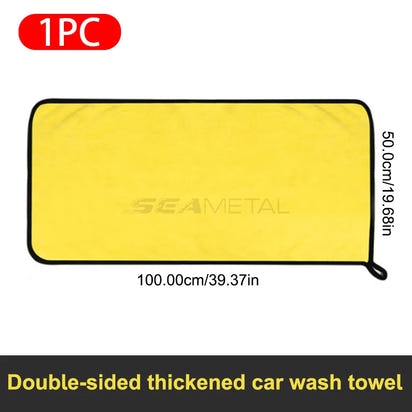 SEAMETAL High-end Microfiber Towel Car Wash Towel Detailing Cleaning Cloth Car Wash Drying Towel Car Absorbent Cleaning Products