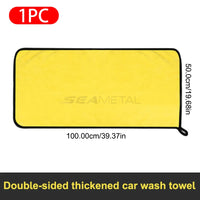 SEAMETAL High-end Microfiber Towel Car Wash Towel Detailing Cleaning Cloth Car Wash Drying Towel Car Absorbent Cleaning Products