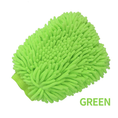 Car Wash Gloves Chenille Glove Plush Rags Thickened double-sided Car Supplies Cleaning Tools Auto Acessories Car Detailing